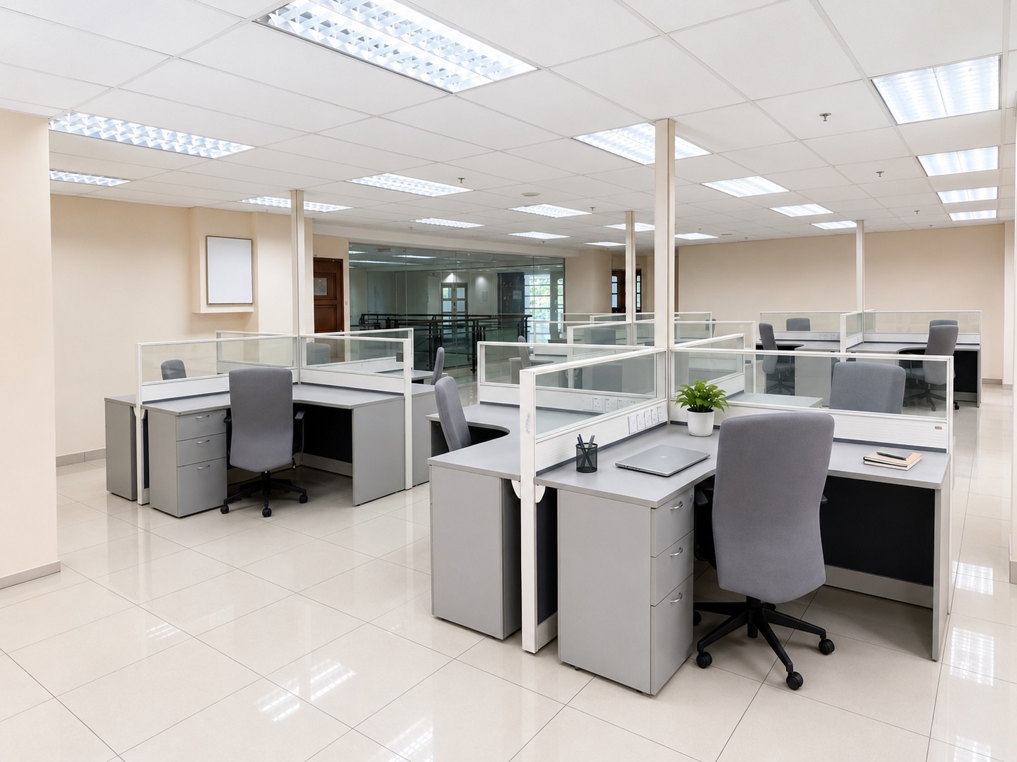 Au Courant Coworking Space L2 with an open-plan workspace